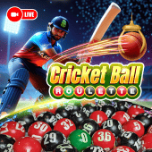 Cricket Ball Roulette spin the wheel live casino